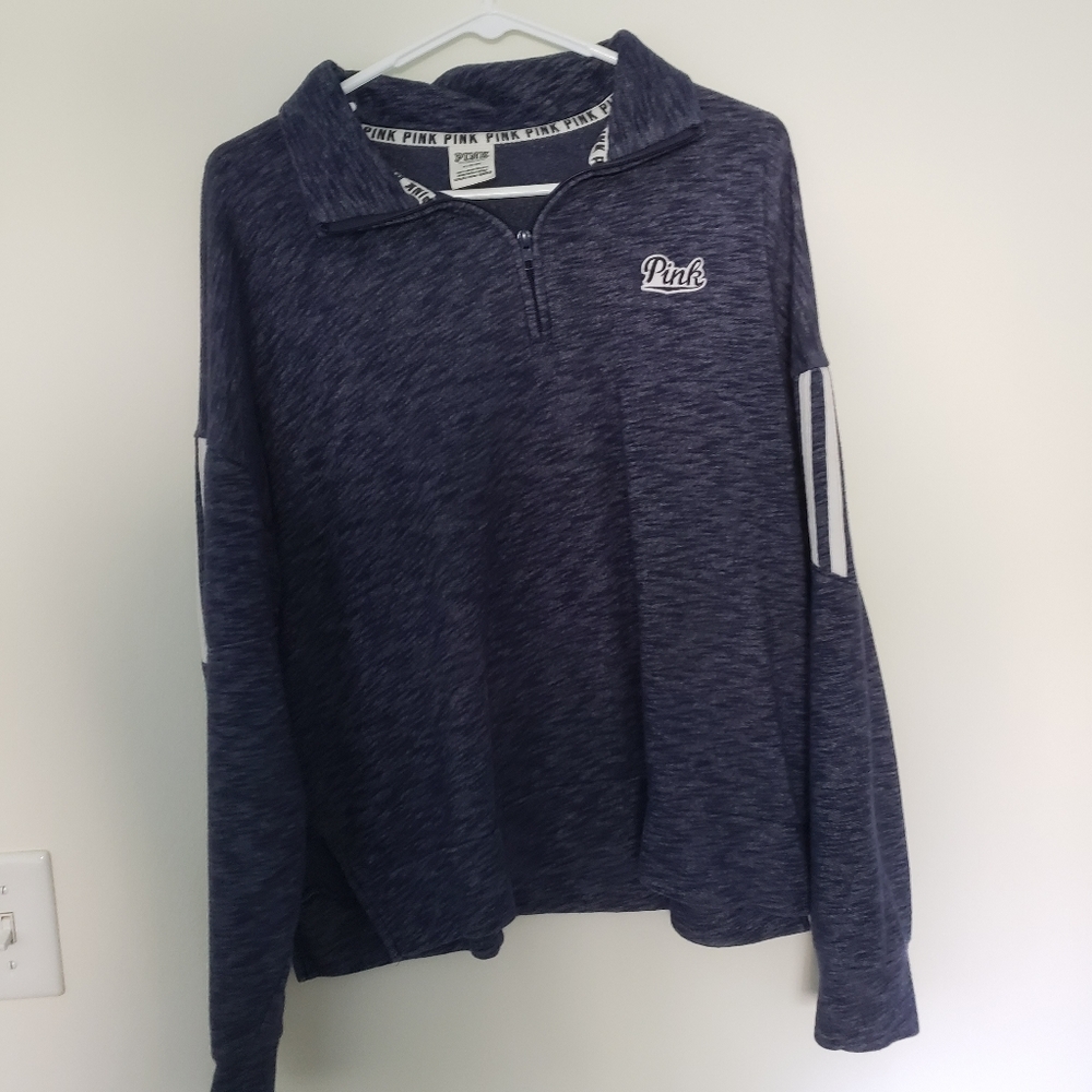 VS PINK Quarter Zip Crop